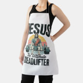 Jesus De Ultieme Deadlifter Vintage Schort (Insitu)