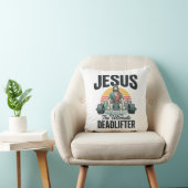 Jesus De Ultieme Deltrainer Vintage Kussen (Stoel)