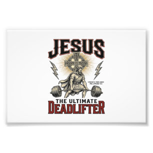 Jesus De Ultieme Deltraverser Vintage Christelijk  Foto Afdruk