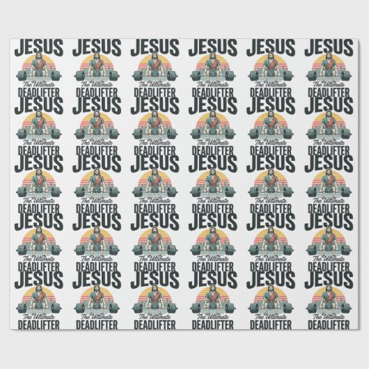 Jesus De Ultieme Dode Lifter Vintage Cadeaupapier (Vlak)