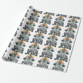 Jesus De Ultieme Dode Lifter Vintage Cadeaupapier (Uitgerold)