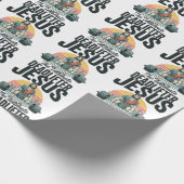 Jesus De Ultieme Dode Lifter Vintage Cadeaupapier (Hoek)