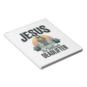 Jesus De Ultieme Dode Lifter Vintage Notitieblok (Schuin)