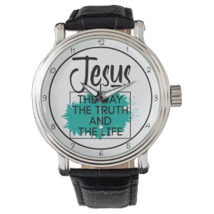 Jesus De Weg De Waarheid En Het Leven Grafisch Horloge