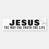 JESUS DE WEG DE WAARHEID HET LEVEN BUMPERSTICKER (Voorkant)