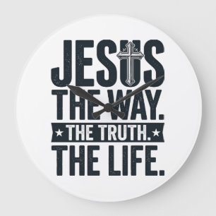 Jesus De Weg De Waarheid Het Leven Christelijk T-S Grote Klok