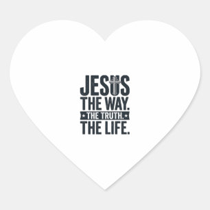 Jesus De Weg De Waarheid Het Leven Christelijk T-S Hart Sticker
