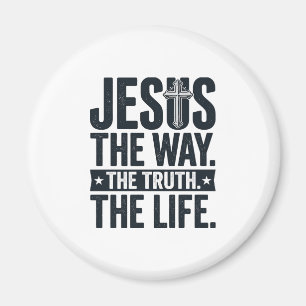 Jesus De Weg De Waarheid Het Leven Christelijk T-S Magneet