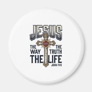 Jesus De Weg De Waarheid Het Leven Christelijk T-s Magneet