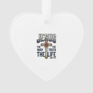 Jesus De Weg De Waarheid Het Leven Christelijk T-s Ornament