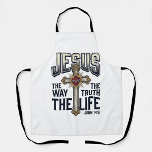 Jesus De Weg De Waarheid Het Leven Christelijk T-s Schort