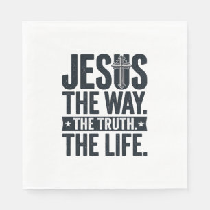 Jesus De Weg De Waarheid Het Leven Christelijk T-S Servet