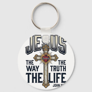 Jesus De Weg De Waarheid Het Leven Christelijk T-s Sleutelhanger