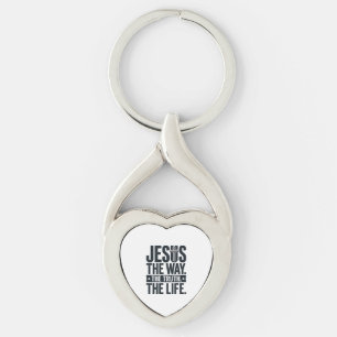 Jesus De Weg De Waarheid Het Leven Christelijk T-S Sleutelhanger