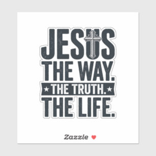 Jesus De Weg De Waarheid Het Leven Christelijk T-S Sticker