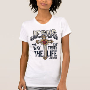 Jesus De Weg De Waarheid Het Leven Christelijk T-s T-shirt