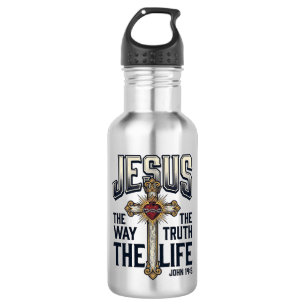 Jesus De Weg De Waarheid Het Leven Christelijk T-s Waterfles