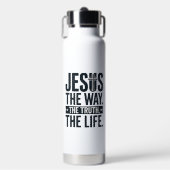 Jesus De Weg De Waarheid Het Leven Christelijk T-S Waterfles (Voorkant)