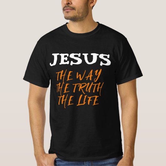 JESUS DE WEG DE WAARHEID HET LEVEN T-SHIRT (Voorkant)
