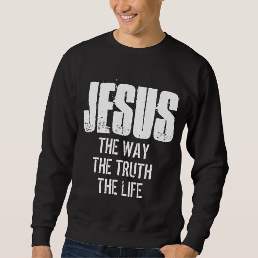 JESUS DE WEG DE WAARHEID HET LEVEN TRUI (Voorkant)