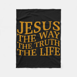 Jesus De Weg-Waarheid-Leven Christelijke Peuter Go Fleece Deken