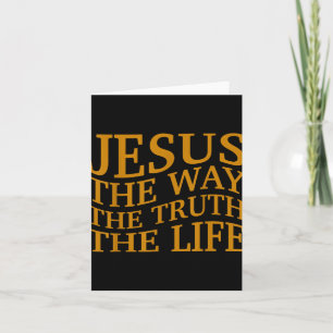 Jesus De Weg-Waarheid-Leven Christelijke Peuter Go Kaart