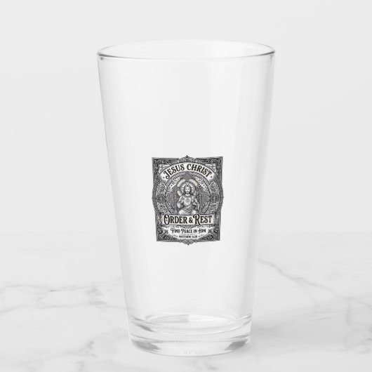 Jesus Declutter Schoon Thuis T-shirt Christelijke  Glas (Voorkant)