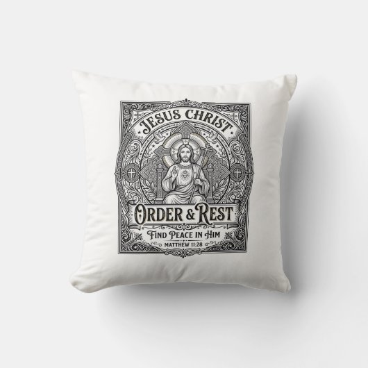 Jesus Declutter Schoon Thuis T-shirt Christelijke Kussen (Voorkant)