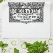 Jesus Declutter Schoon Thuis T-shirt Christelijke Theedoek (Gevouwen)