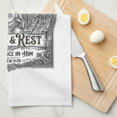 Jesus Declutter Schoon Thuis T-shirt Christelijke Theedoek (Quarter Fold)