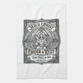 Jesus Declutter Schoon Thuis T-shirt Christelijke Theedoek (Verticaal)