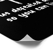 Jesus Defeated Death So You Can Live Christian Fai Poster (Hoek)