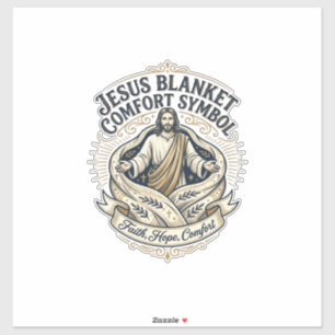 Jesus Deken Troost Symbool Jezus Deken Troost Sticker