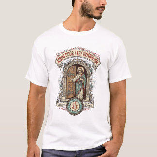 Jesus-deursleutelsymboliek Jesus-deursleutelsymbol T-shirt