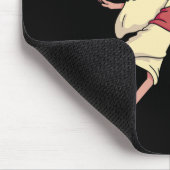 Jesus die Basketball speelt Muismat (Hoek)