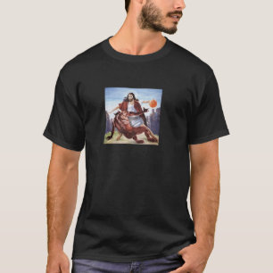 Jesus die duivel te slim af Christelijke mannen vr T-shirt