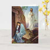 Jesus die vrouwenWenskaart bekijken Kaart (Gele Bloem)