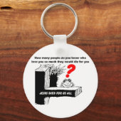 JESUS DIENDE VOOR ONS ALLEMAAL SLEUTELHANGER (Voorkant)