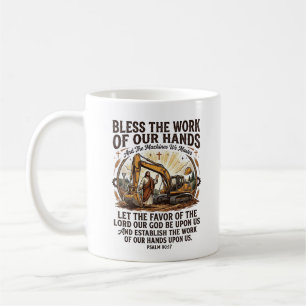 Jesus Dieselmachinist Zware Apparatuur T-shirt Gel Koffiemok