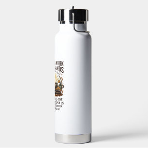 Jesus Dieselmachinist Zware Apparatuur T-shirt Gel Waterfles