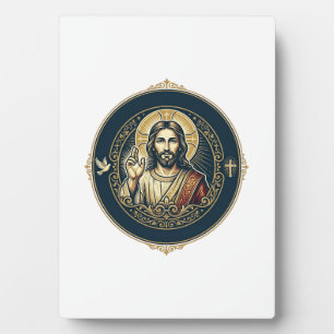 Jesus Digitale Kunstenaar iPad Kunst T-Shirt Inspi Fotoplaat
