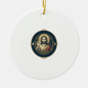 Jesus Digitale Kunstenaar iPad Kunst T-Shirt Inspi Keramisch Ornament