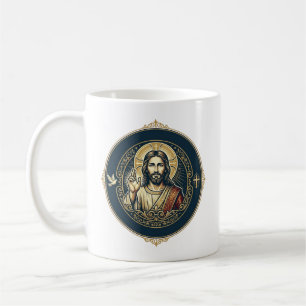 Jesus Digitale Kunstenaar iPad Kunst T-Shirt Inspi Koffiemok