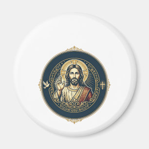 Jesus Digitale Kunstenaar iPad Kunst T-Shirt Inspi Magneet