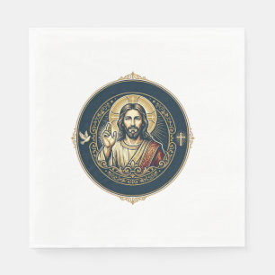 Jesus Digitale Kunstenaar iPad Kunst T-Shirt Inspi Servet