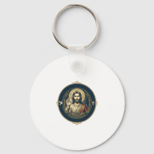 Jesus Digitale Kunstenaar iPad Kunst T-Shirt Inspi Sleutelhanger