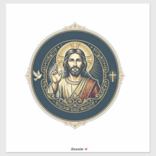 Jesus Digitale Kunstenaar iPad Kunst T-Shirt Inspi Sticker