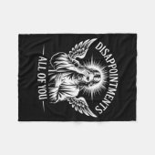 Jesus Disapinted In All Of You Funny Christian Fleece Deken (Voorkant (Horizontaal))