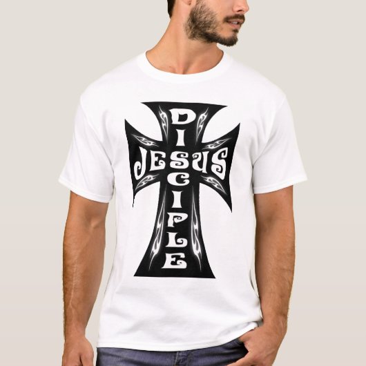 Jesus Disciple kruis T-shirt (Voorkant)