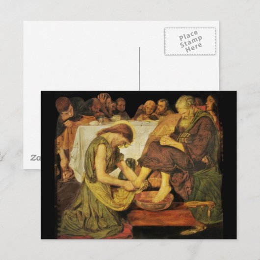 Jesus Disciple's Feet Briefkaart (Voorkant / Achterkant)